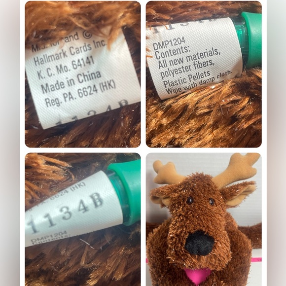 Vintage Hallmark Comet plush tinsel Reindeer Excellent - Picture 10 of 16